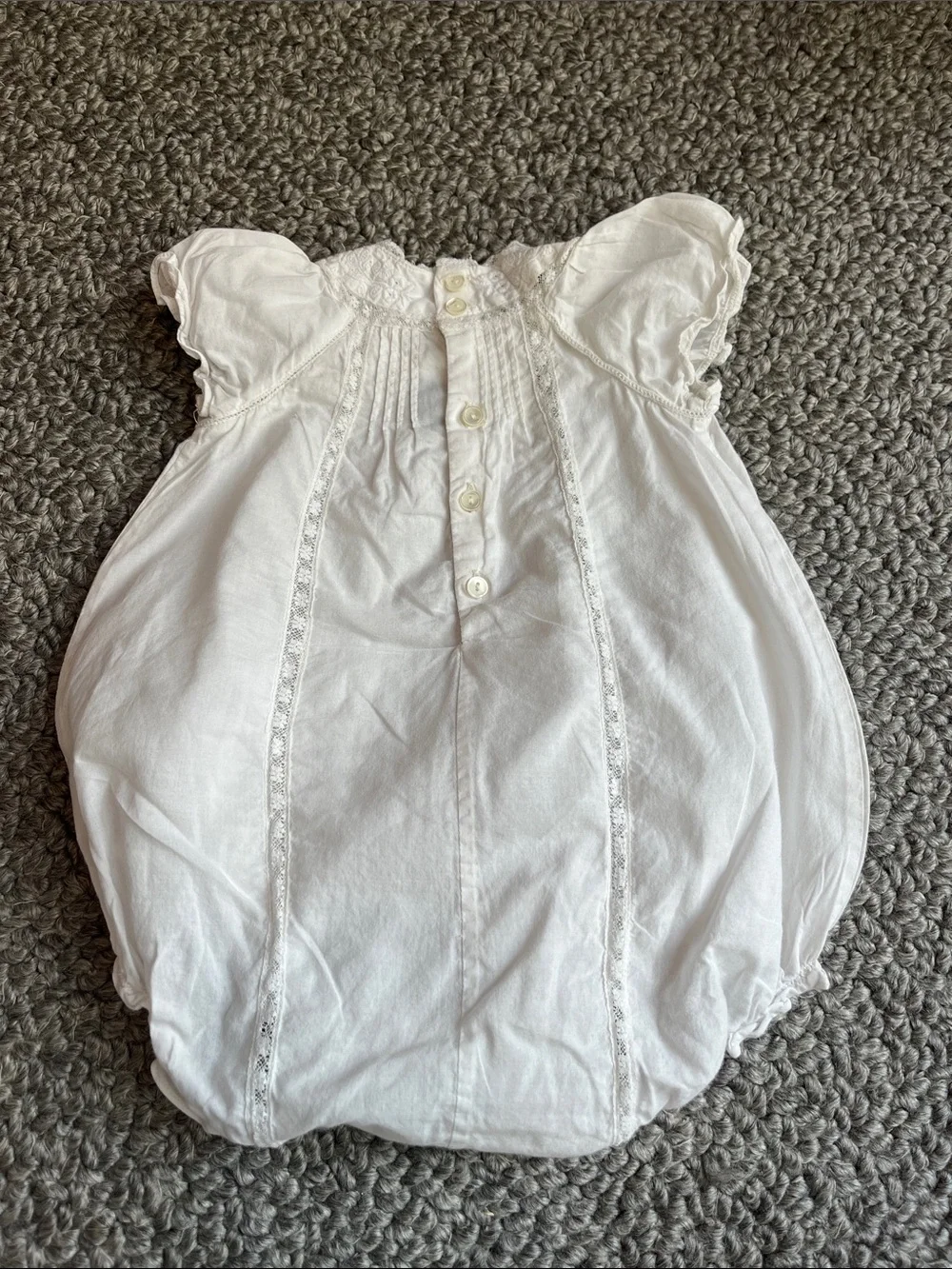 Bonpoint White Baby Girls' Cotton Romper NEW